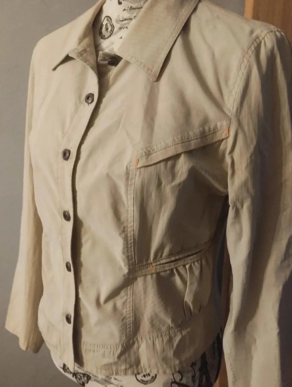 Veste creme, listrado,Cinoche Vintage T42 – photo 10